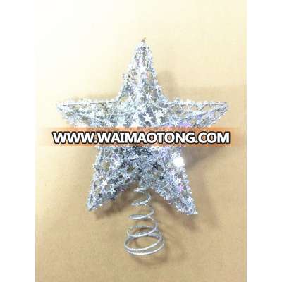 Christmas prelit wired led Glitter Tree top star