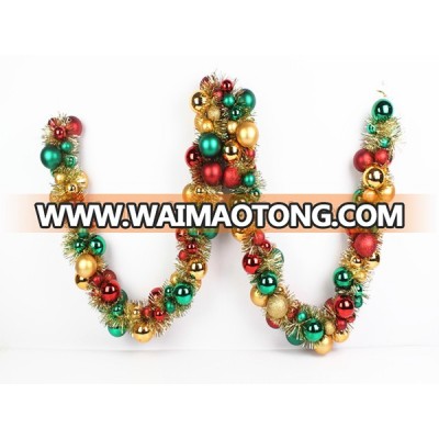 2017 hot sales Christmas plastic bauble garland