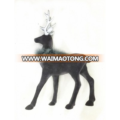 large flocked christmas plastic reindeer for sale